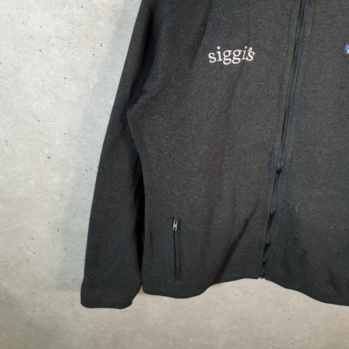 Vintage Patagonia Better Sweater Full Zip Fleece Sweatshirt Womens Large Black