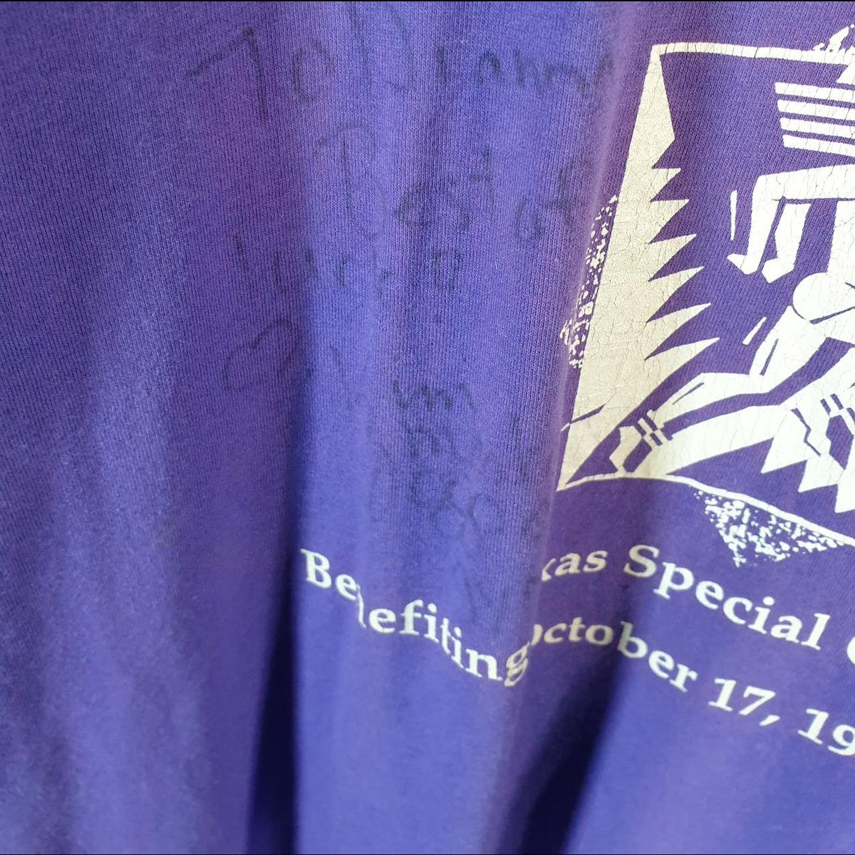 Vintage Hanes Texas 5k Run Olympics 1992 USA Single Stitch T Shirt Men’s XL Purple C8746