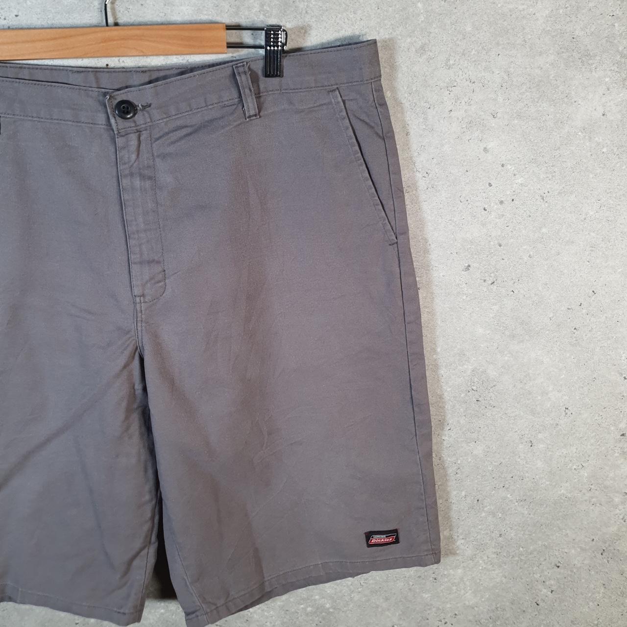 Vintage Dickies Baggy Chino Shorts Jorts Cargo Mens W40 Grey Regular Fit