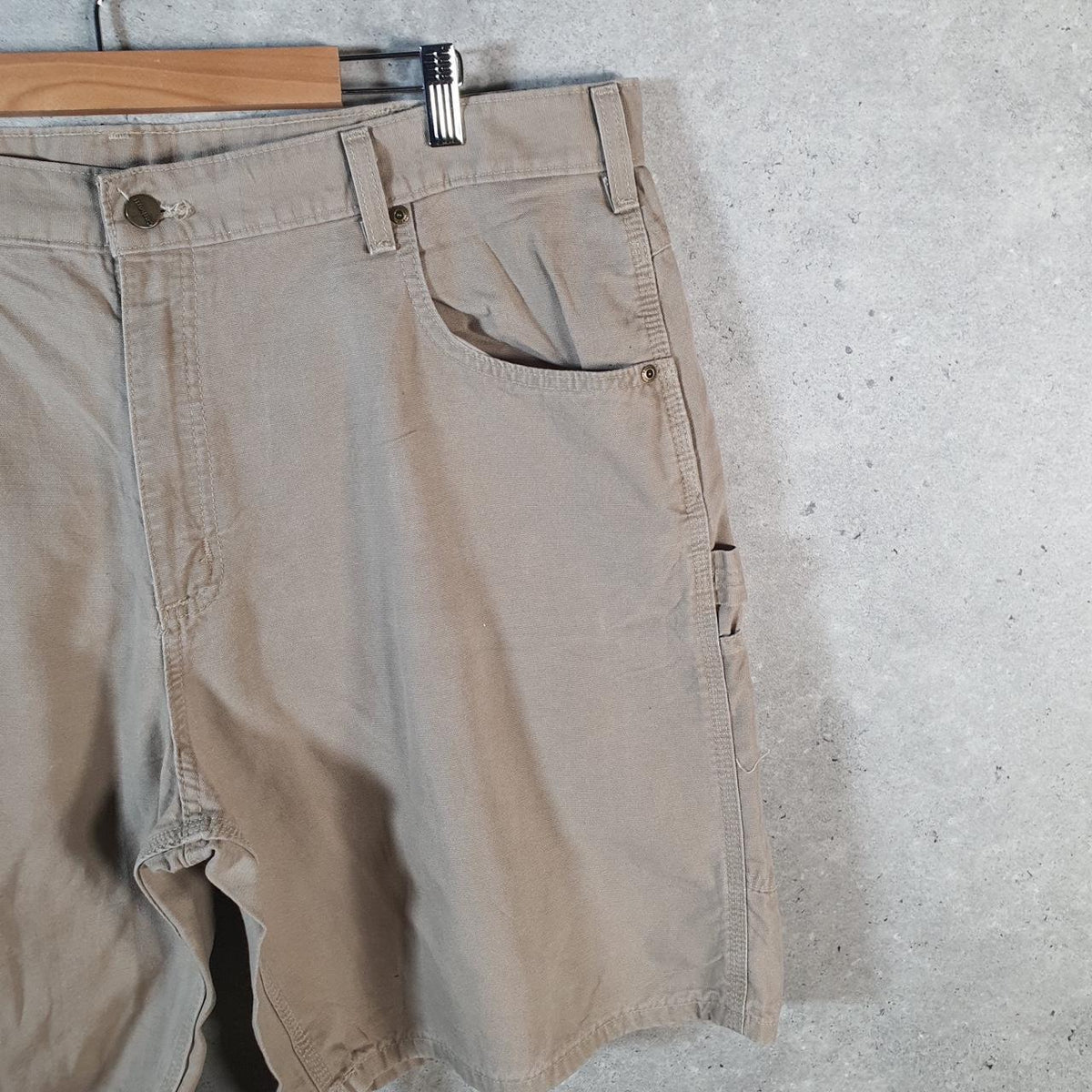 Vintage Carhartt Baggy Carpenter Shorts Jorts Cargo Men’s W42 Brown Relaxed Fit Workwear A4698