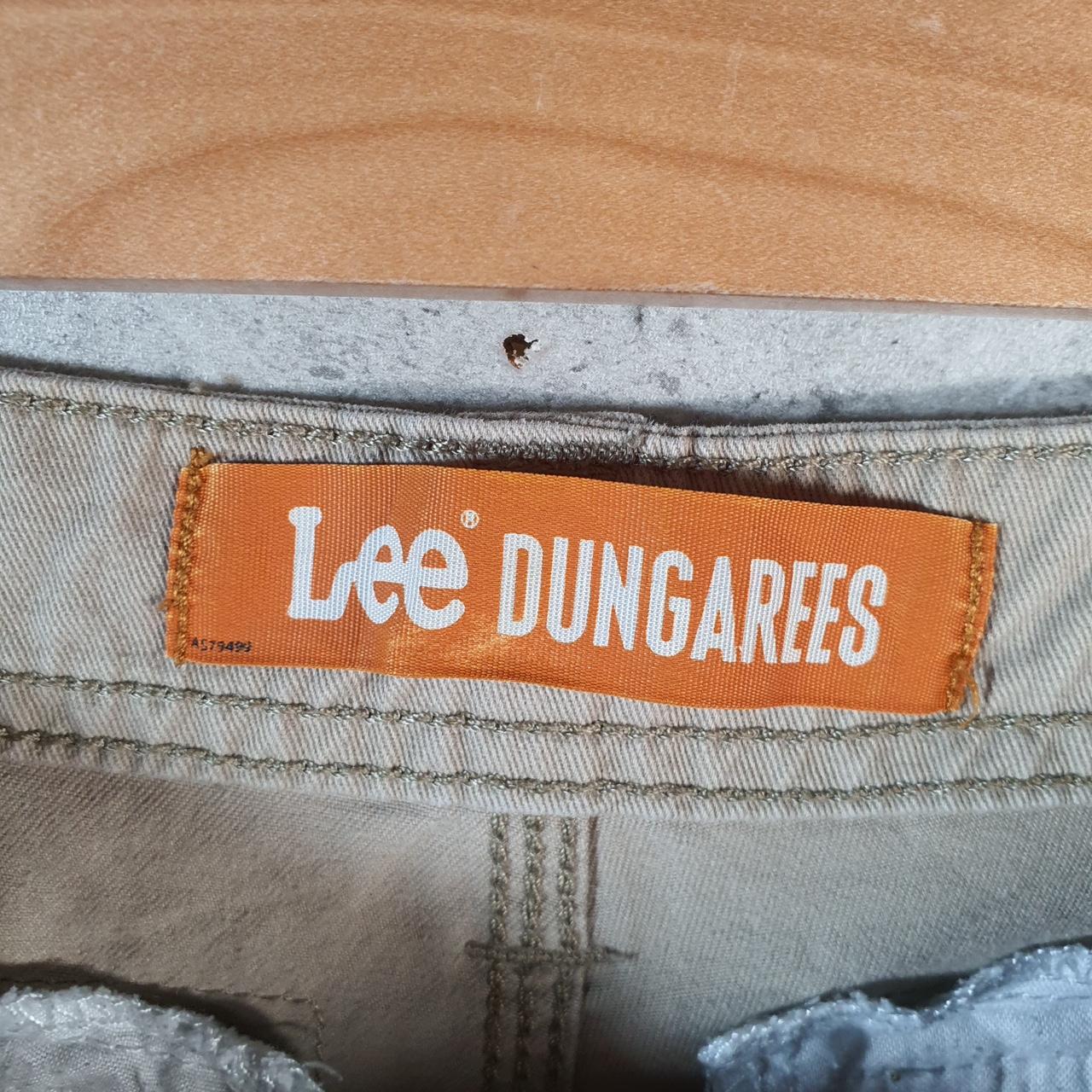 Vintage Lee Chino Shorts Jorts Cargo Mens W38 Brown Baggy Cotton A4430