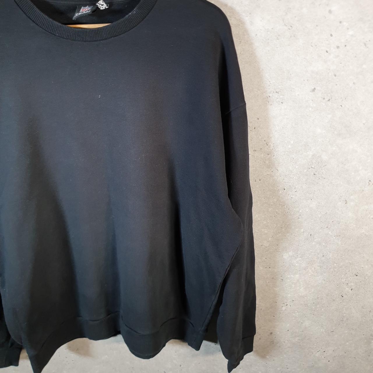 Vintage NFL Spellout Sweatshirt Men’s Large Black USA Pro Sport American Football
