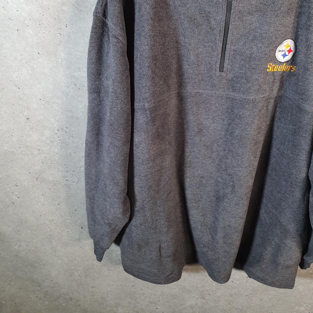 Vintage NFL Pittsburgh Steelers Sweatshirt Fleece Mens XL Grey Pullover USA Pro Sport