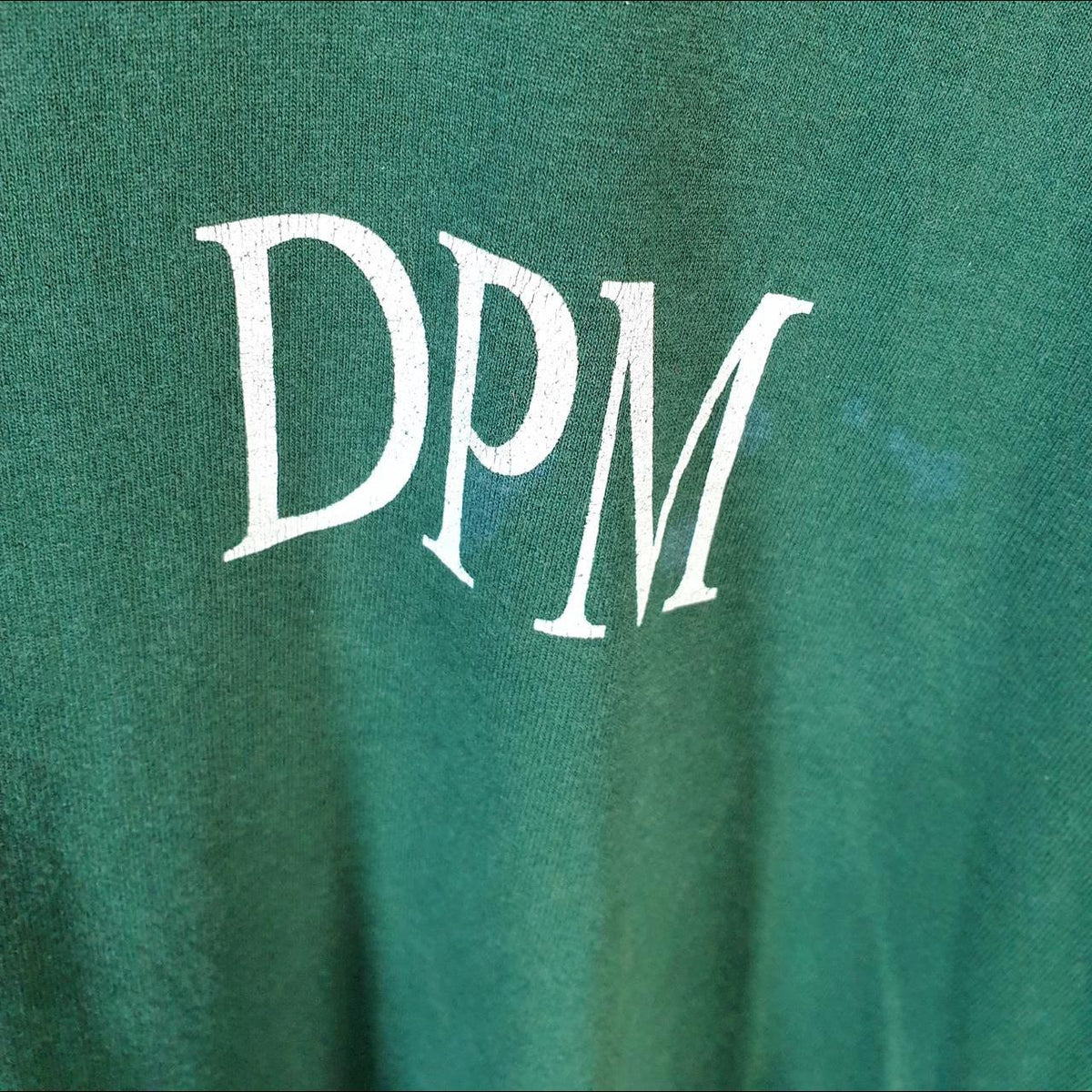 Vintage Fruit of the Loom CPMS College USA 90s Single Stitch T Shirt Men’s Large Green C8960