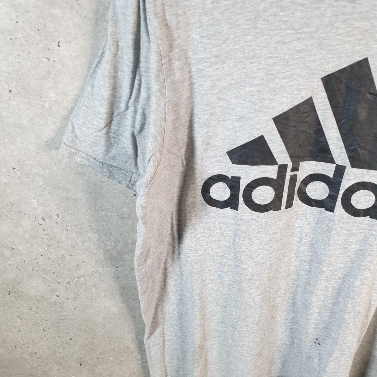 Vintage Adidas Amplifier T Shirt Men’s XL Grey Graphic Three Stripes Athletic