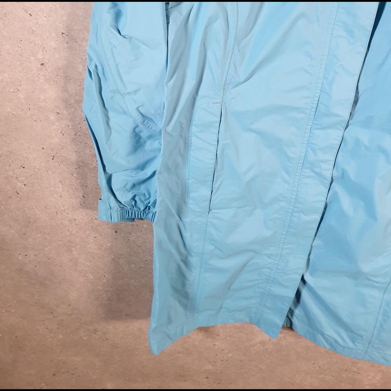 Vintage L.L. Bean Outdoors Nylon Jacket Womens Medium Hooded Blue Waterproof