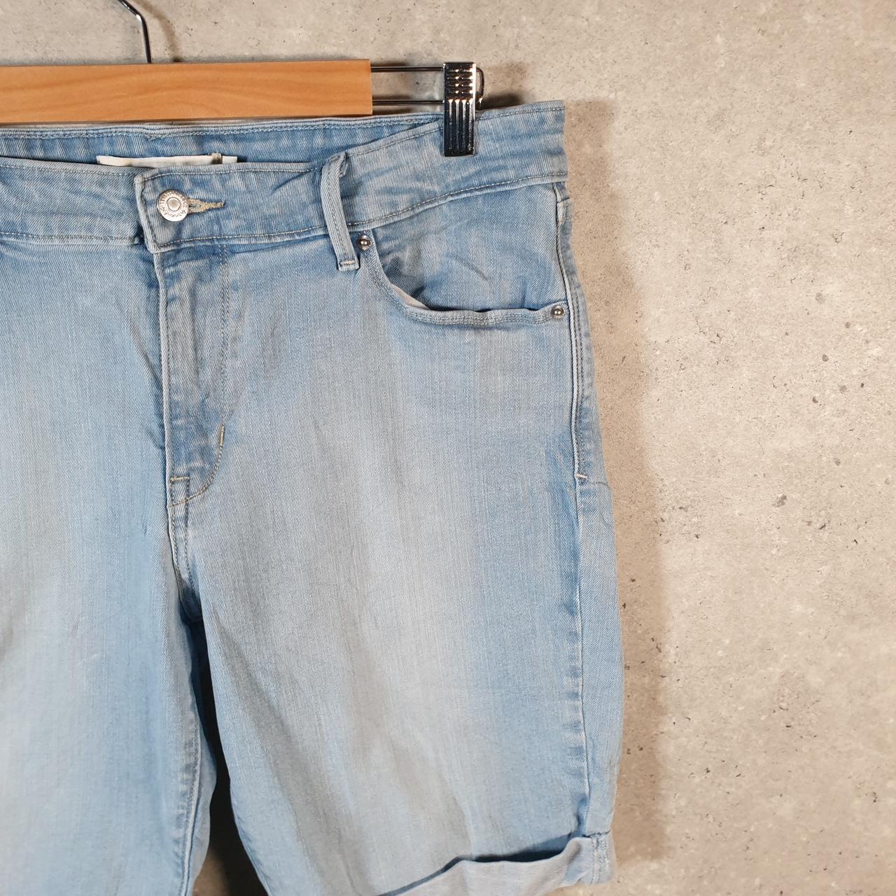 Vintage Levi’s Baggy Shorts Jorts Cargo Womens W32 Blue relaxed Denim