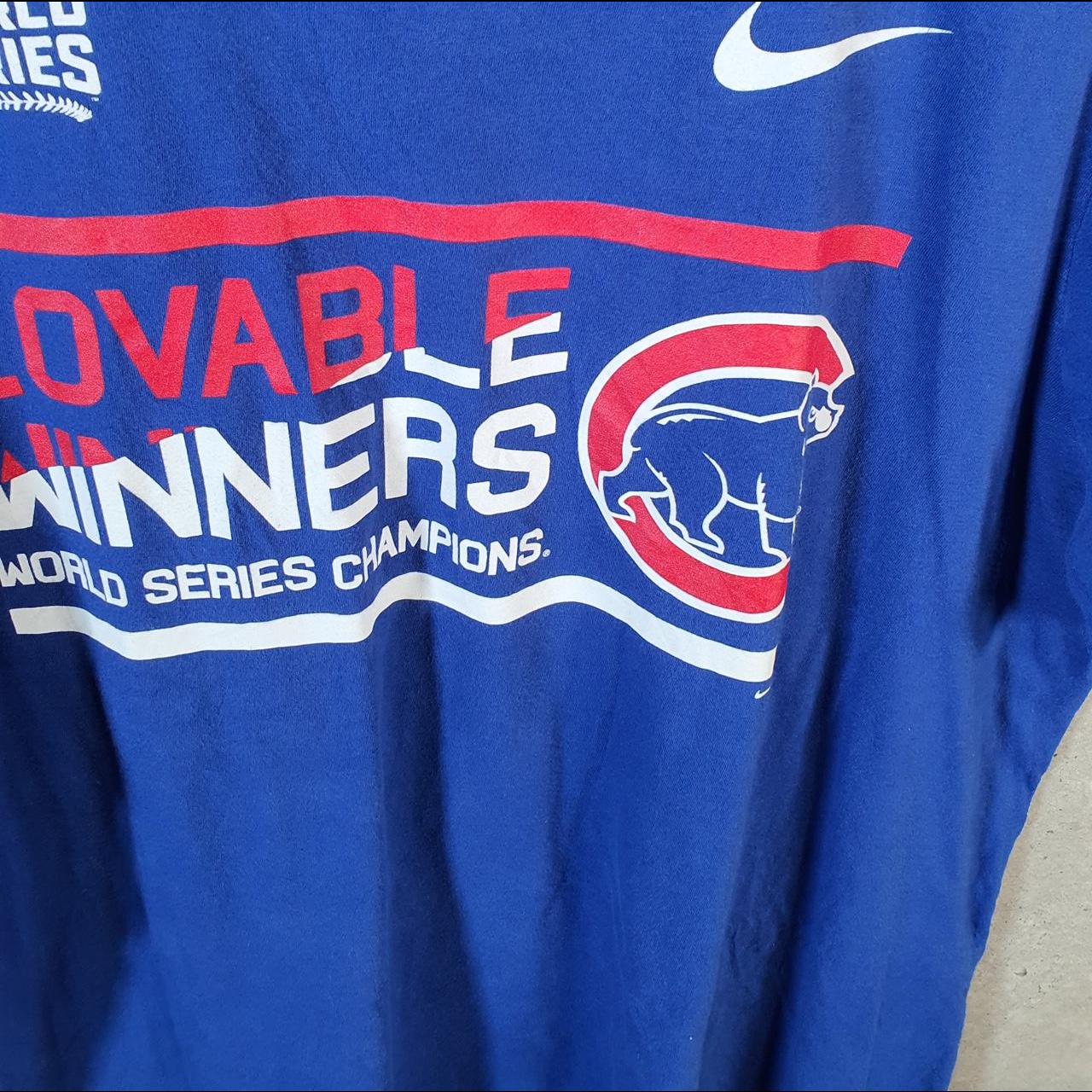 Vintage Nike 2016 MLB Chicago Bears T Shirt Shirt Men’s XL Blue Logo Athletic C9801