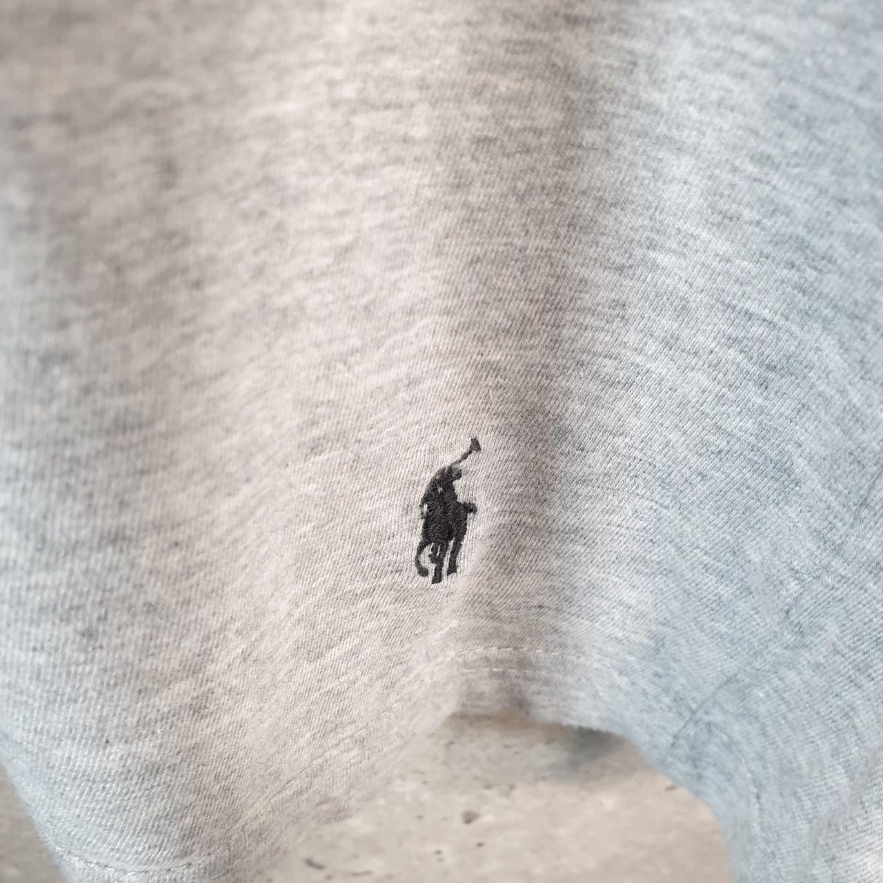 Vintage Ralph Lauren Polo T Shirt Men’s XL Grey Embroidered Slim Fit Pony C8598