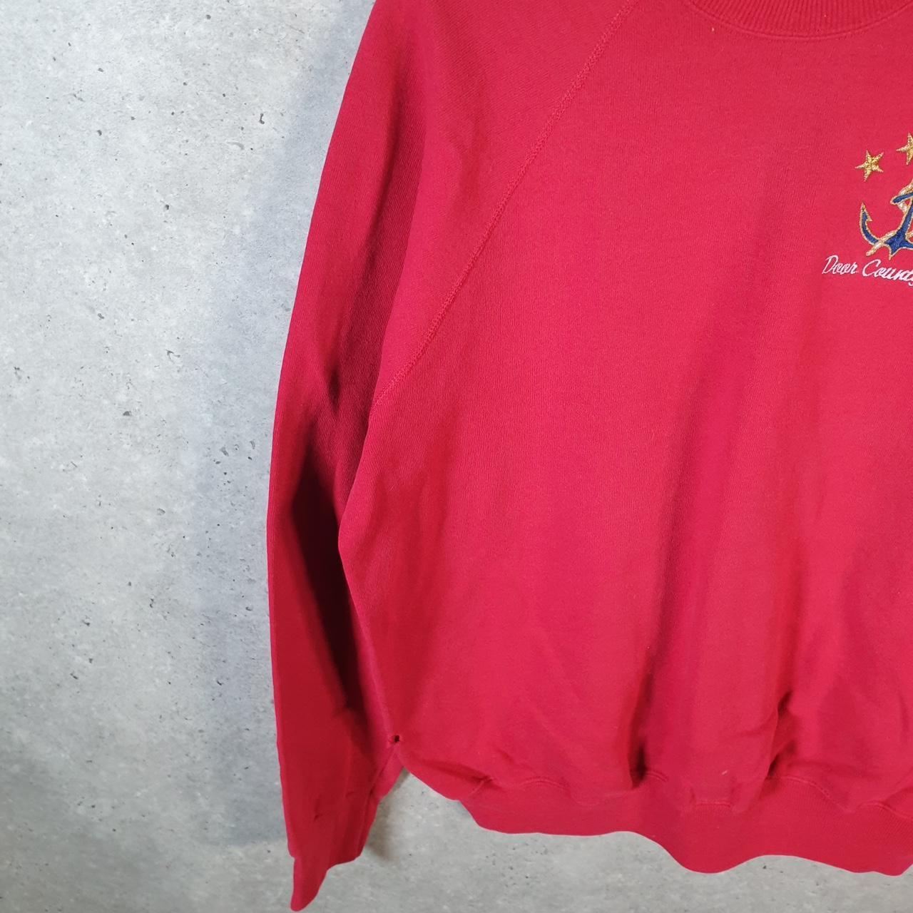 Vintage Lee Midweight Made In USA Sweatshirt Men’s XL Red Doon County Anchor