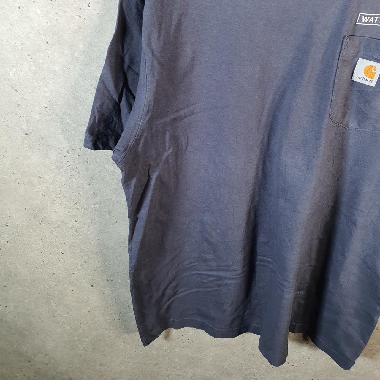 Vintage Carhartt Pocket T Shirt Men’s Large Navy Blue Workwear Chore Utility Original Fit