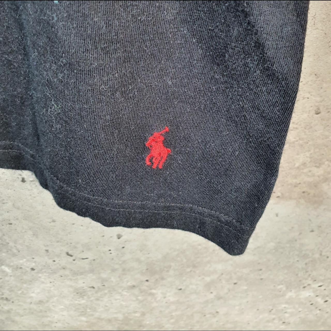 Vintage Ralph Lauren Polo Sport T Shirt Men’s Medium Black  Classic Fit Embroidered Pony C8716