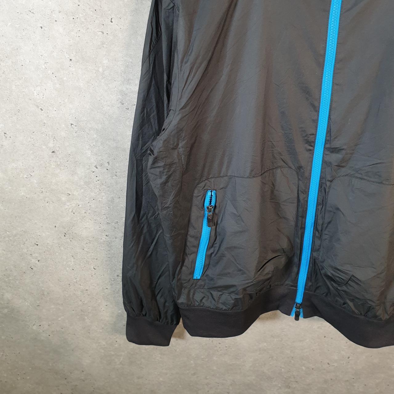 Vintage Puma Windbreaker Track Jacket Mens Medium Grey USA Embroidered Full Zip