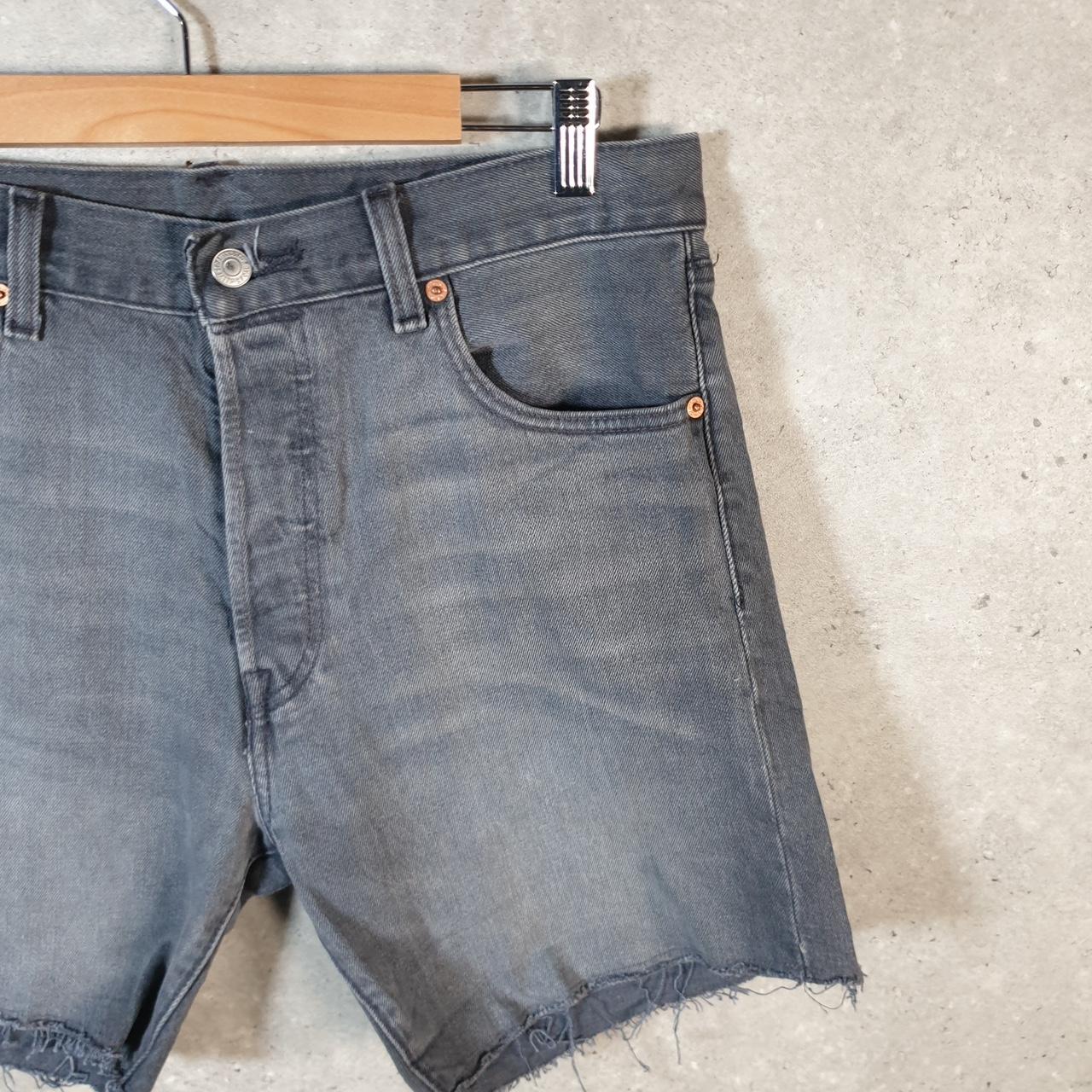 Vintage Levi’s 501 Baggy Shorts Jorts Cargo Mens W33 Grey Relaxed Denim