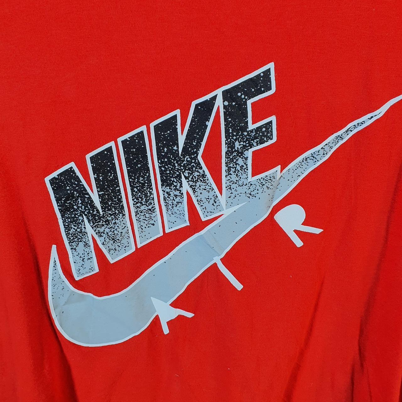 Vintage Nike Air T Shirt Men’s Medium Red Swoosh Logo Athletic Big Fish Vintage