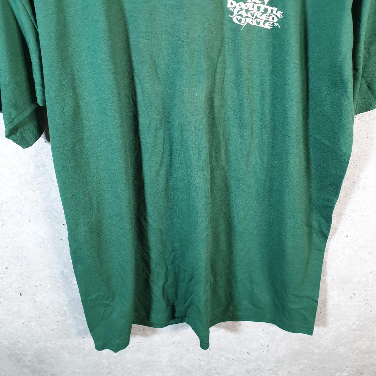 Vintage Jerzees USA Bev Doolittle Sacred Circle Single Stitch T Shirt Men’s XL Green Big Fish Vintage