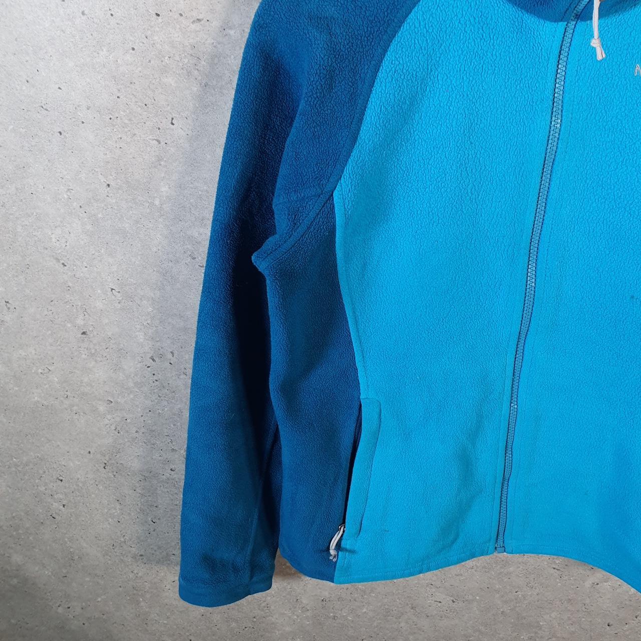 Vintage The North Face TNF Teddy Fleece Sweatshirt Mens XS Full Zip Blue Logo