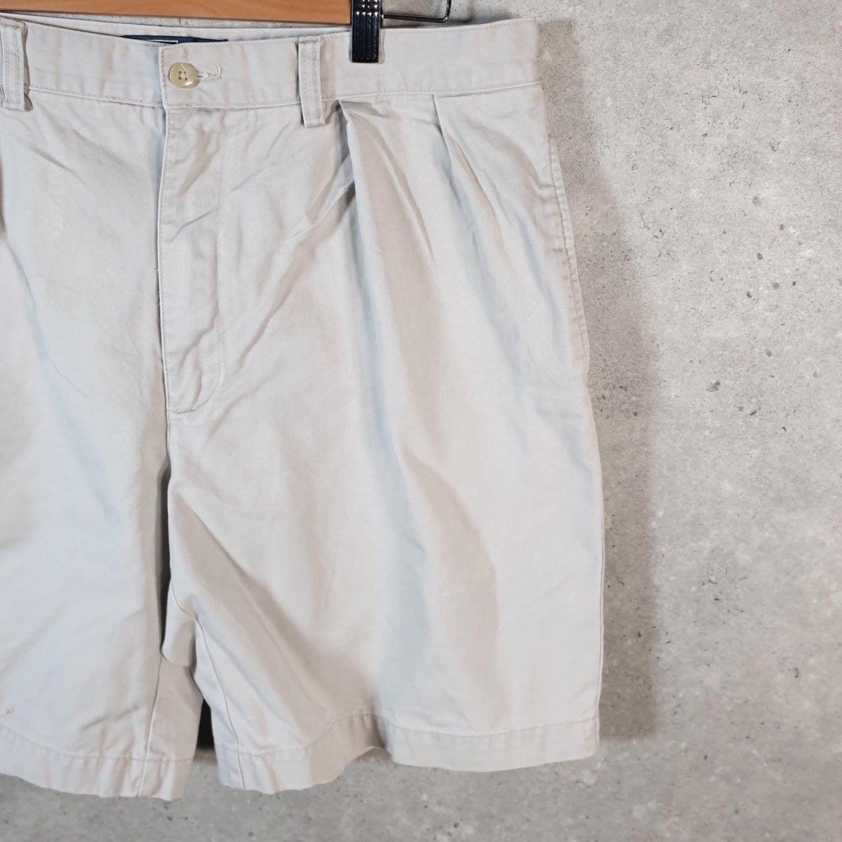 Vintage Ralph Lauren Polo Shorts Jorts Chino Cargo Men’s W36 Beige Baggy Cotton