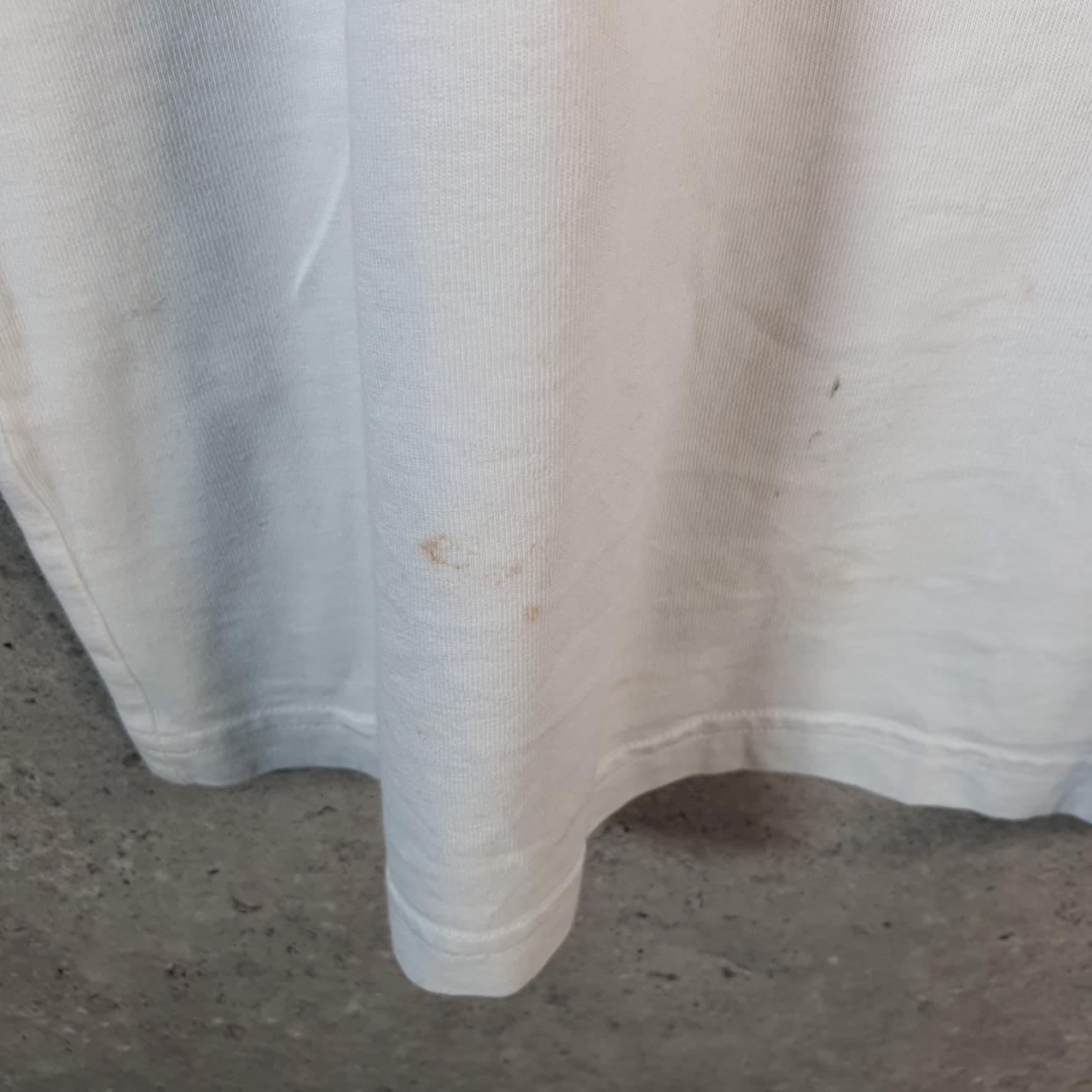 Vintage Adidas Spellout T Shirt Womens Large White Three Stripes Logo