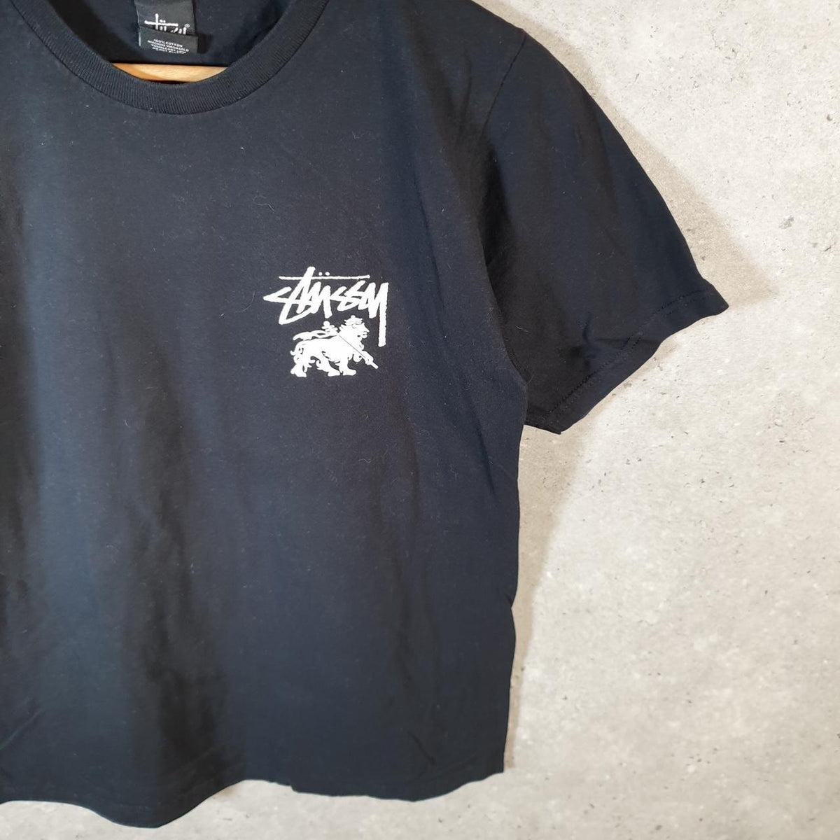 Vintage Stussy Jamaica T Shirt Men’s Small Black Graphic Short Sleeve