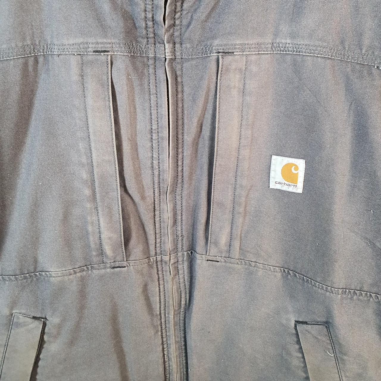 Vintage Carhartt Cryder Quilt Lined Jacket Men’s 2XL Black Workwear Canvas USA Big Fish Vintage