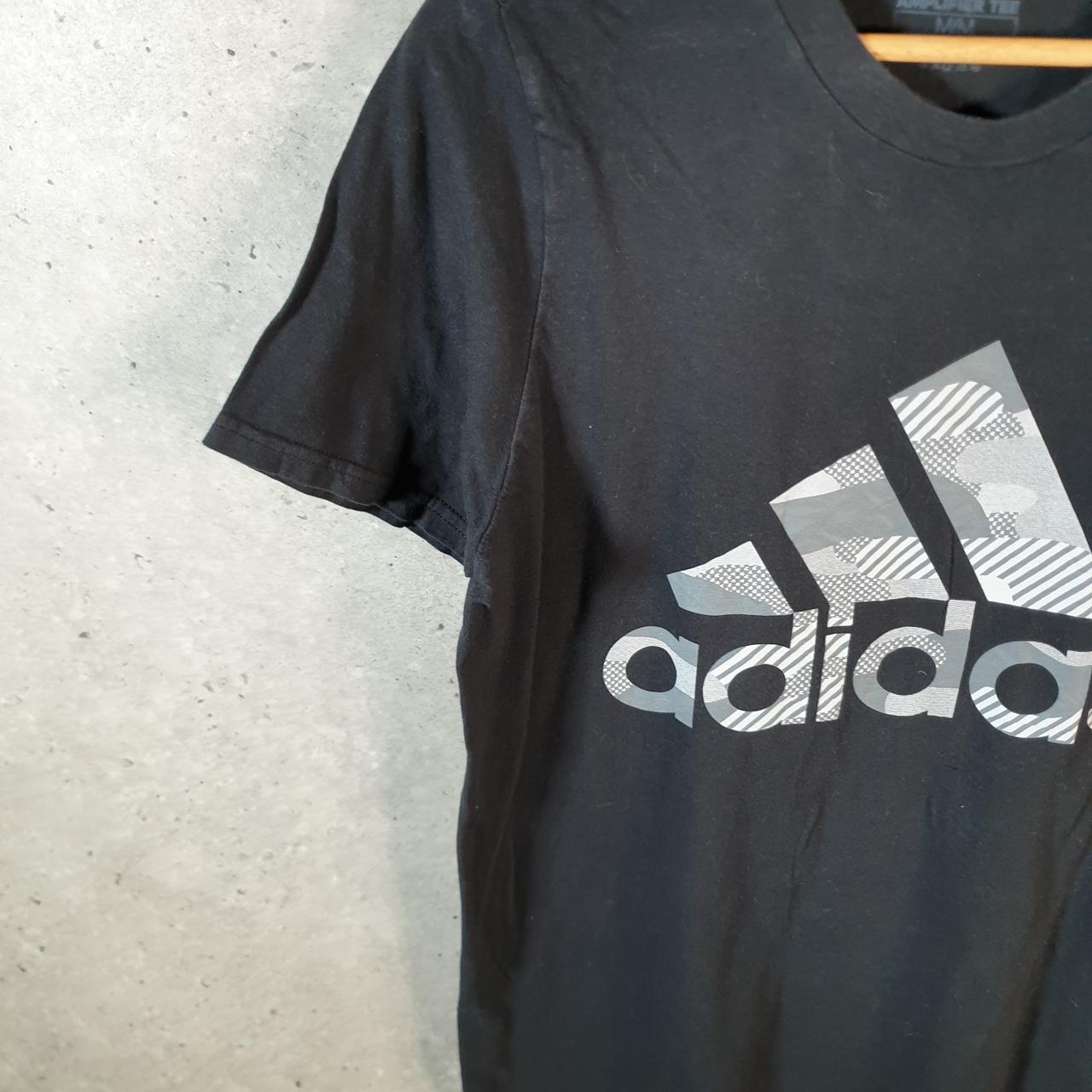 Vintage Adidas Amplifier T Shirt Shirt Men’s Medium Black Three Stripes Logo Athletic
