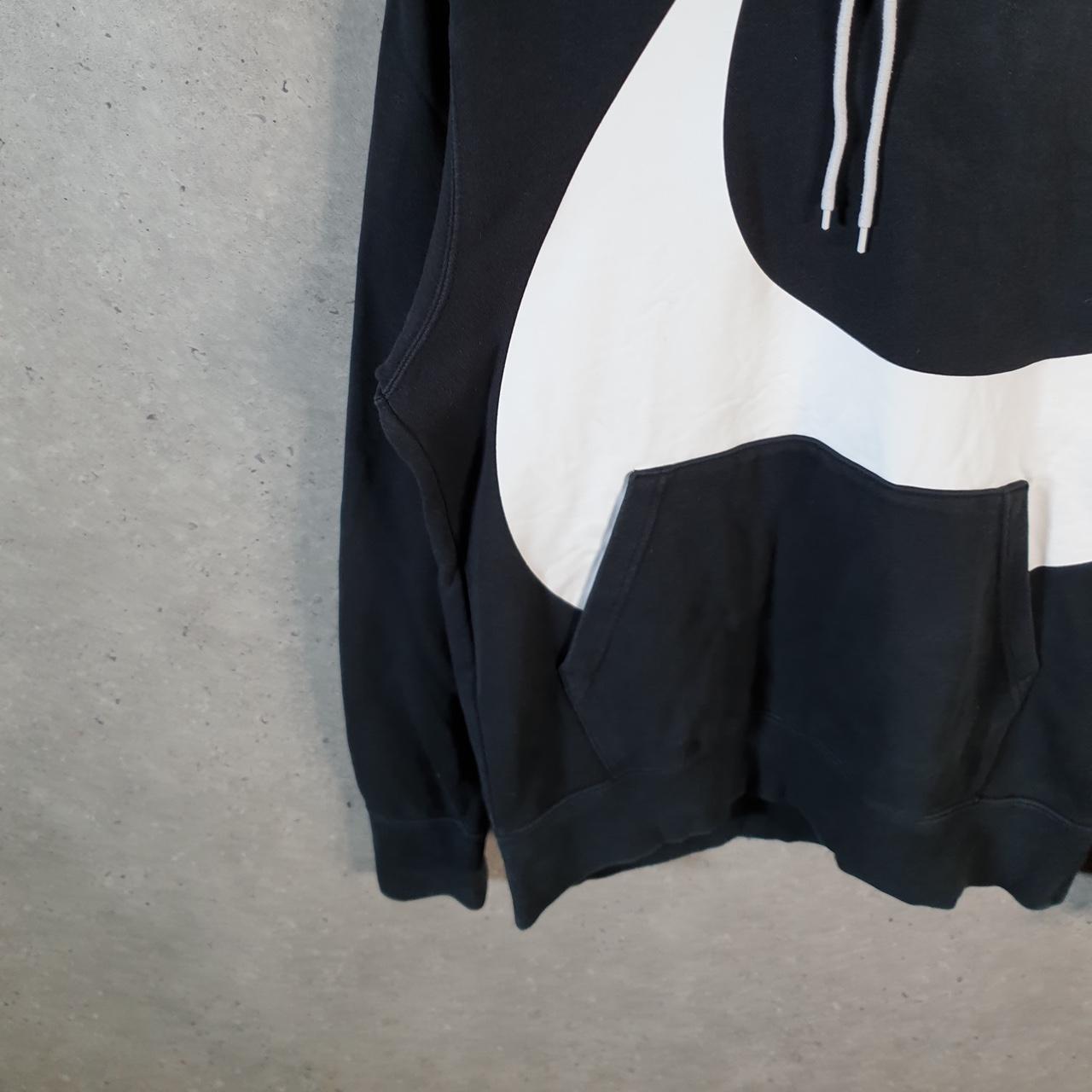 Vintage Nike Big Print TM Hoodie Men’s Small Black Pullover