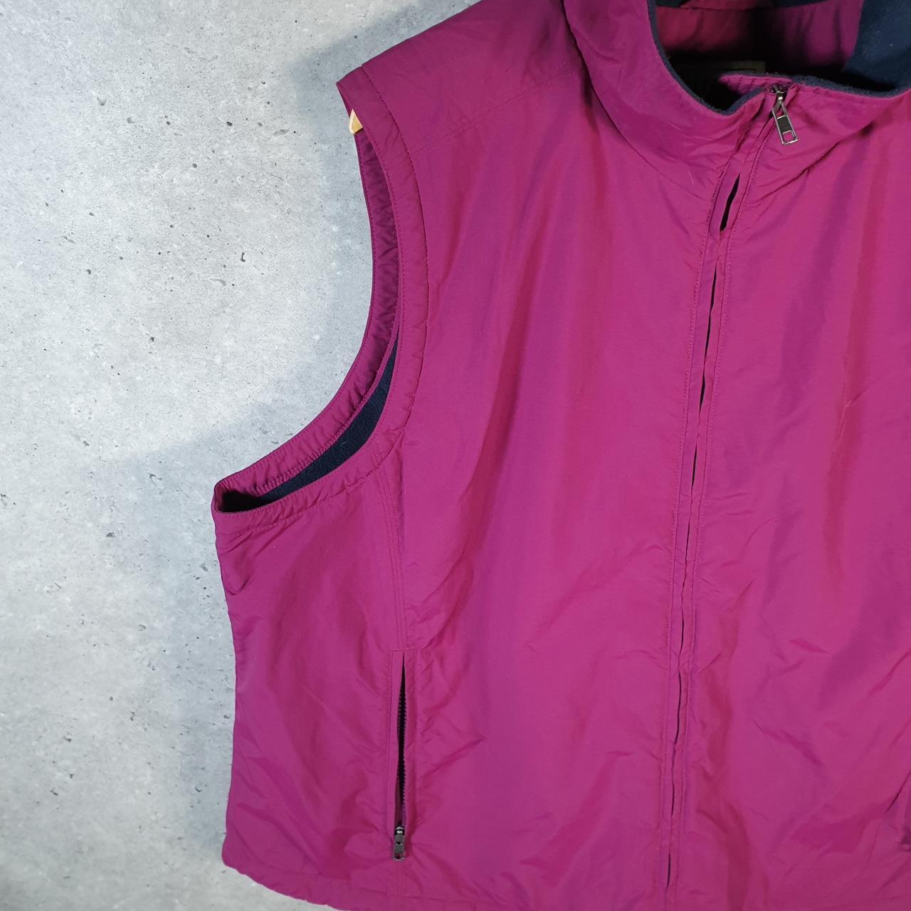 Vintage L.L. Bean Gilet Puffer Jacket Womens 3XL Pink Waterproof Shell