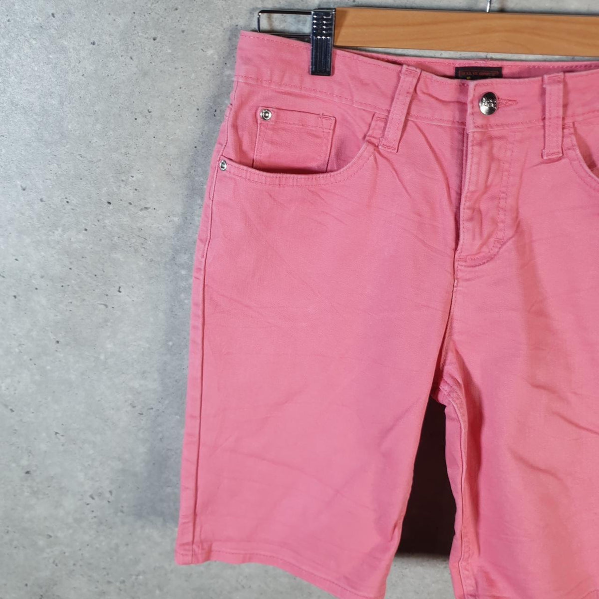 Vintage Lee Baggy Shorts Jorts Cargo Womens W28 Pink Relaxed Cotton