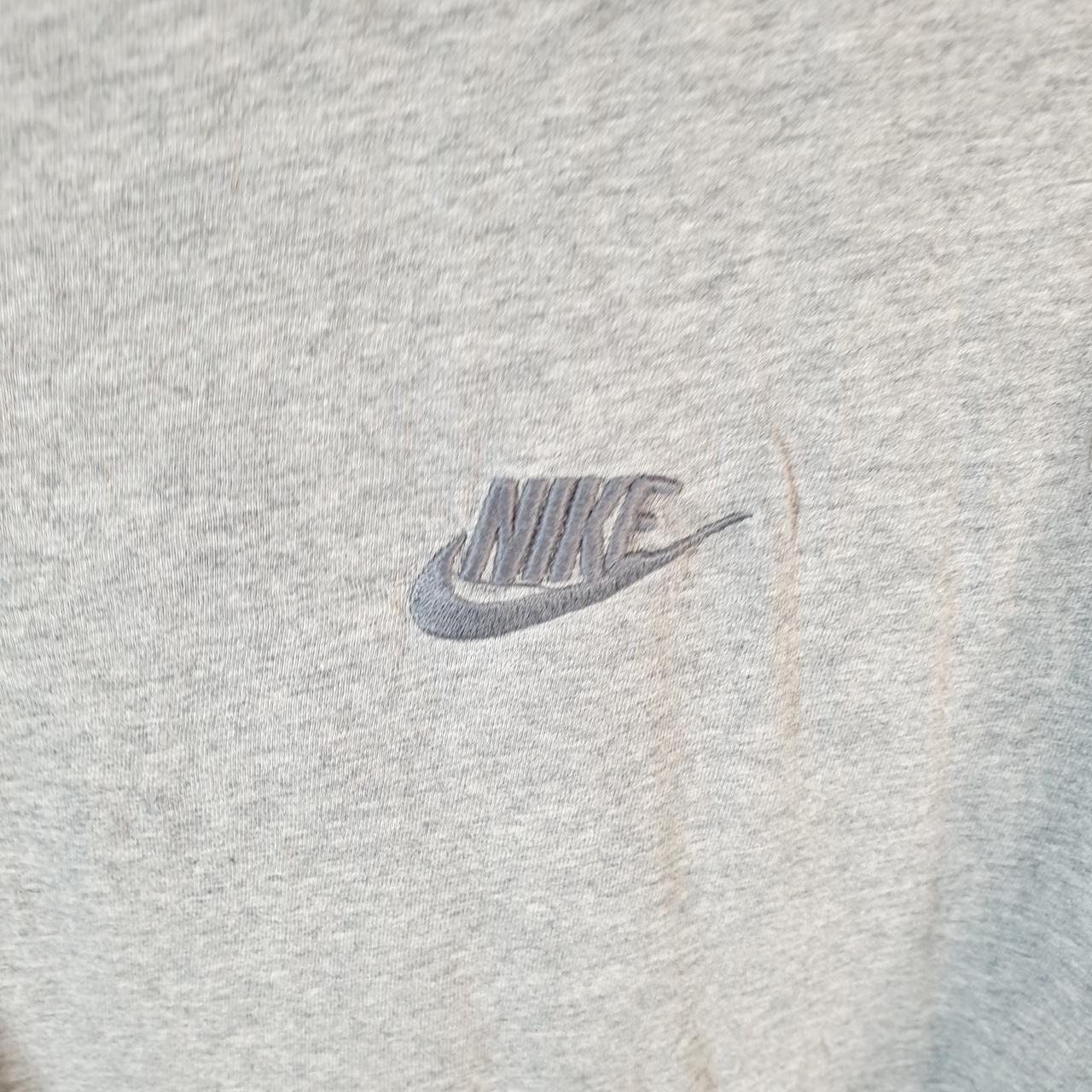 Vintage Nike T Shirt Men’s 2XL Grey Printed Single Swoosh Logo Athletic C8262