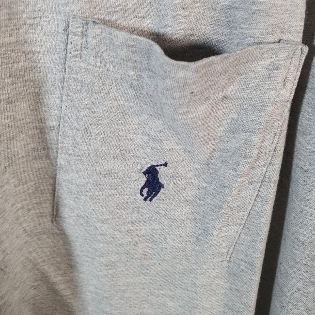 Vintage Ralph Lauren Polo Sport T Shirt Men’s XL Grey Custom Fit Embroidered Pony C8630