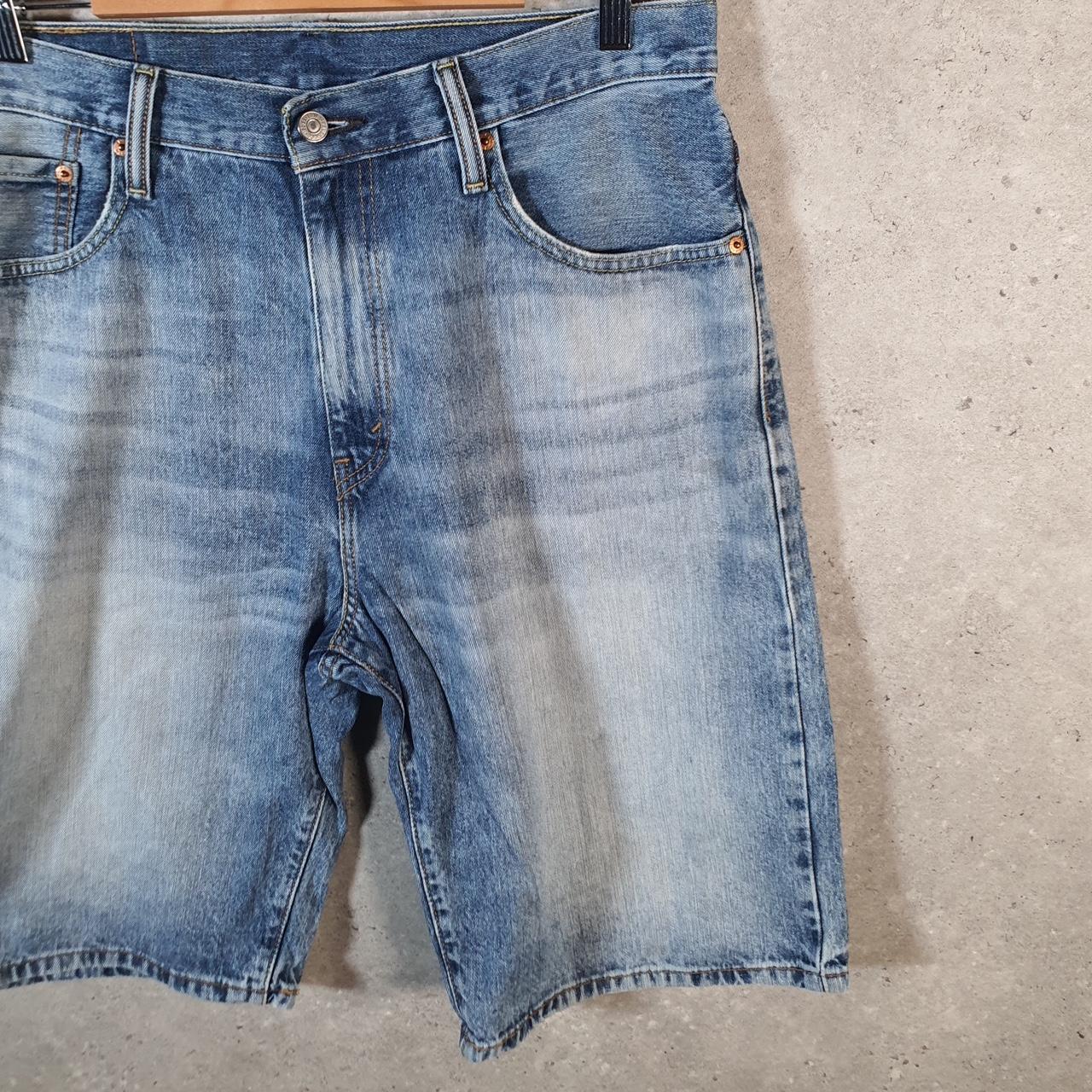 Vintage Levi’s 569 Baggy Shorts Jorts Cargo Mens W33 Blue Relaxed Denim