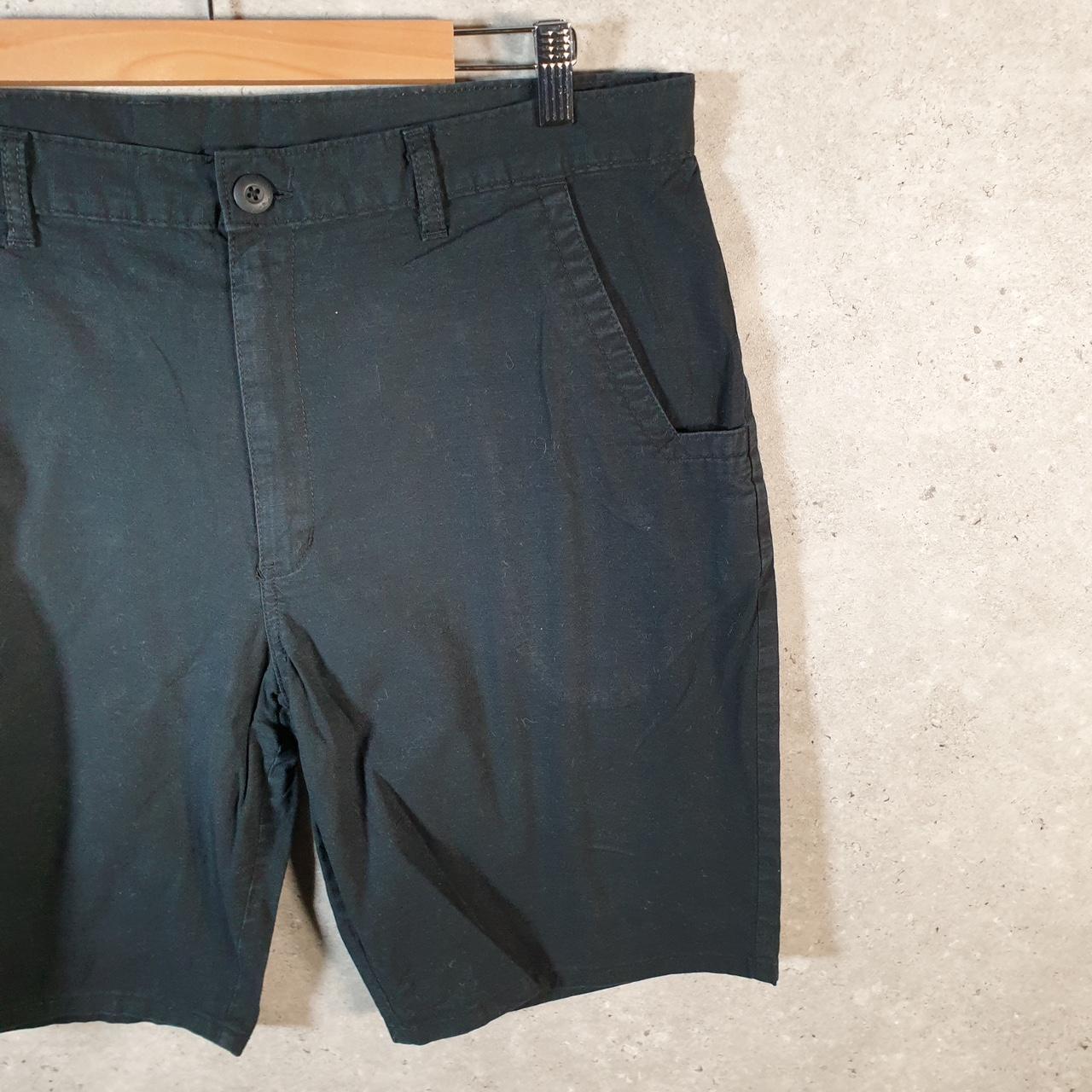 Vintage Dickies Baggy Chino Shorts Jorts Cargo Mens W36 Black Loose Fit