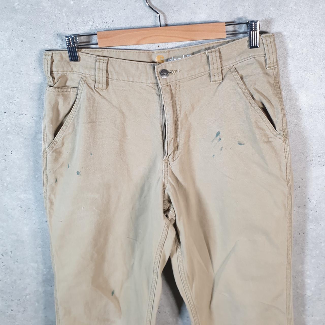 Vintage Carhartt Carpenter Trousers Mens W33 L32 Brown Relaxed Fit Workwear USA