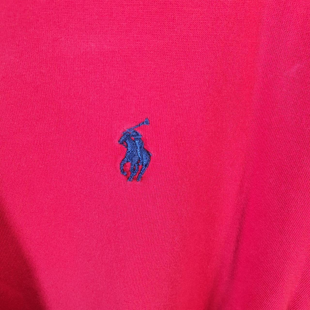 Vintage Ralph Lauren Polo T Shirt Men’s Large Red Embroidered Pony Classic Fit C9094