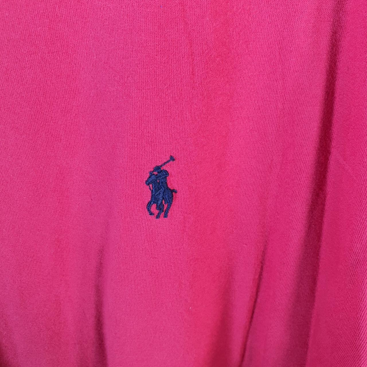Vintage Ralph Lauren Polo Sport T Shirt Men’s XL Pink Custom Fit Embroidered Pony C8661