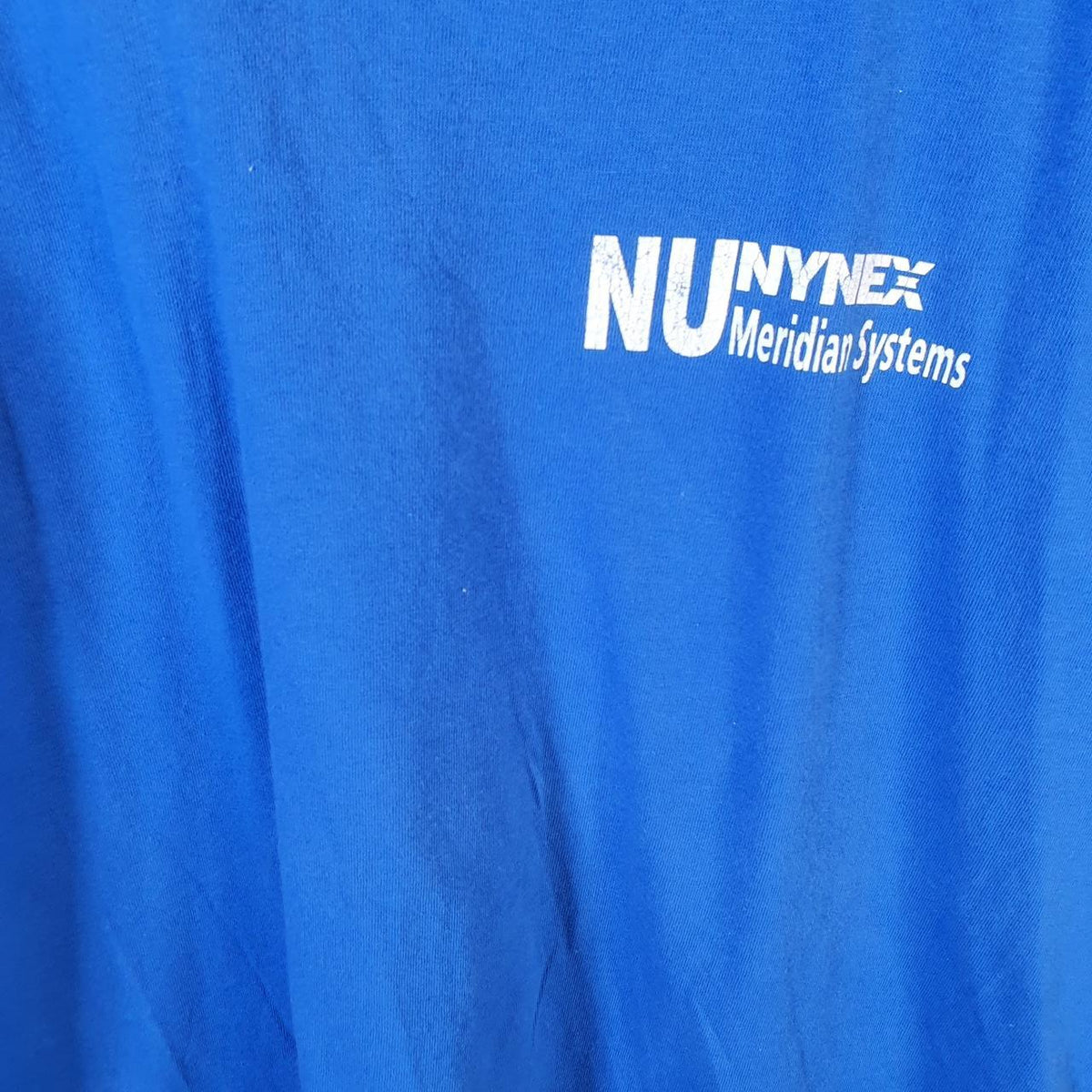 Vintage Fruit of the Loom USA Nynex Meridian System Single Stitch T Shirt Men’s XL Blue Big Fish Vintage