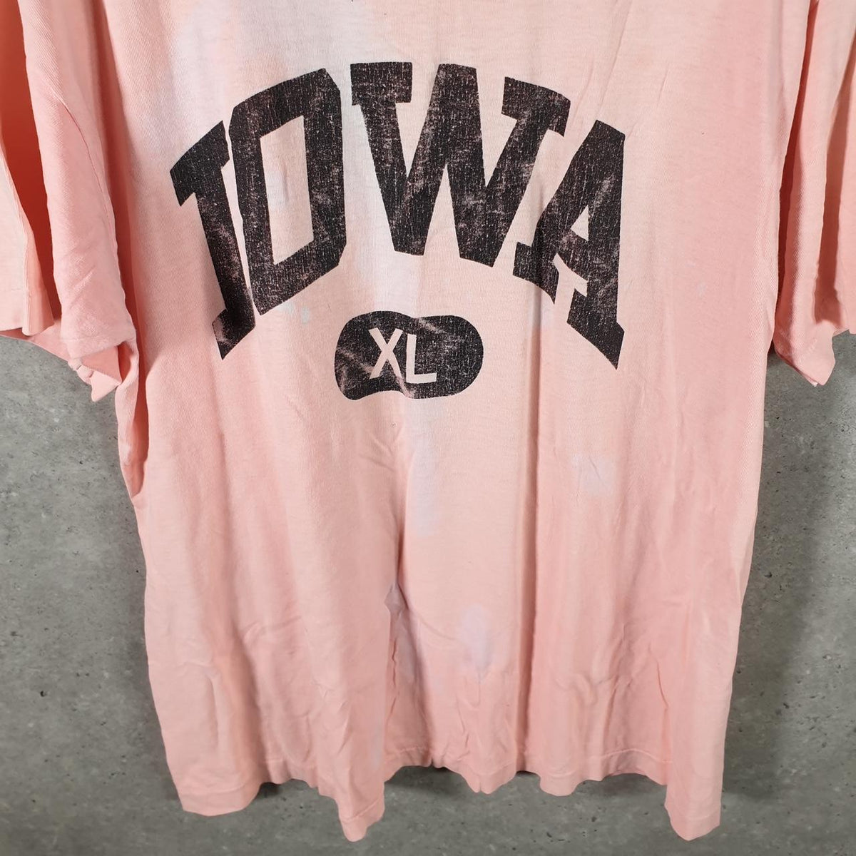 Vintage Fruit of the Loom Iowa XL USA Single Stitch T Shirt Men’s XL Pink 3