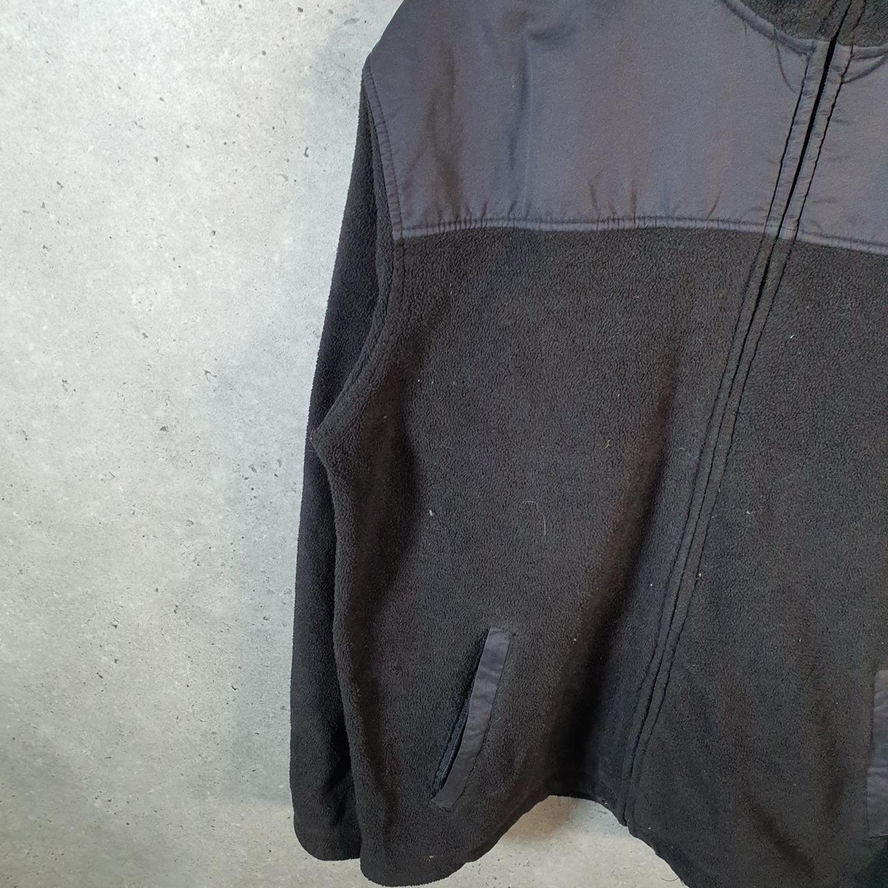 Vintage Fila Full Zip Fleece Sweatshirt Mens Large Black Embroidered Logo