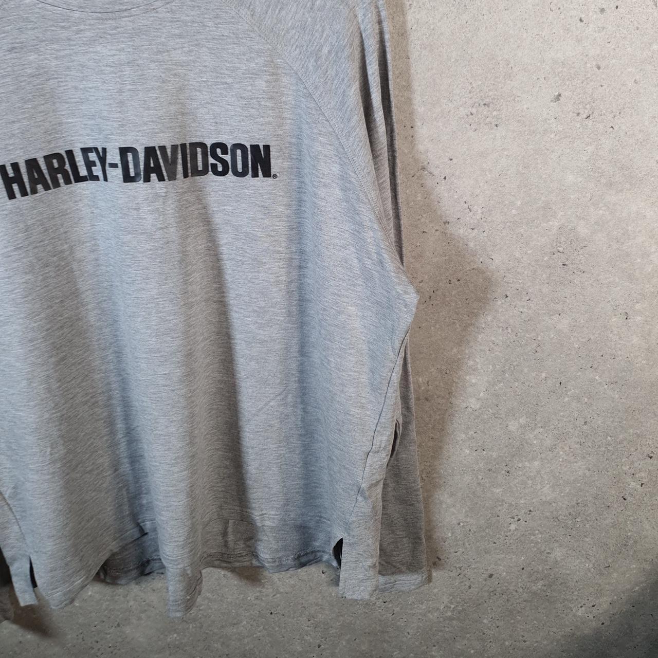 Vintage Harley Davidson Spellout Sweatshirt Mens Large Grey Skull Motorcycle USA Pullover