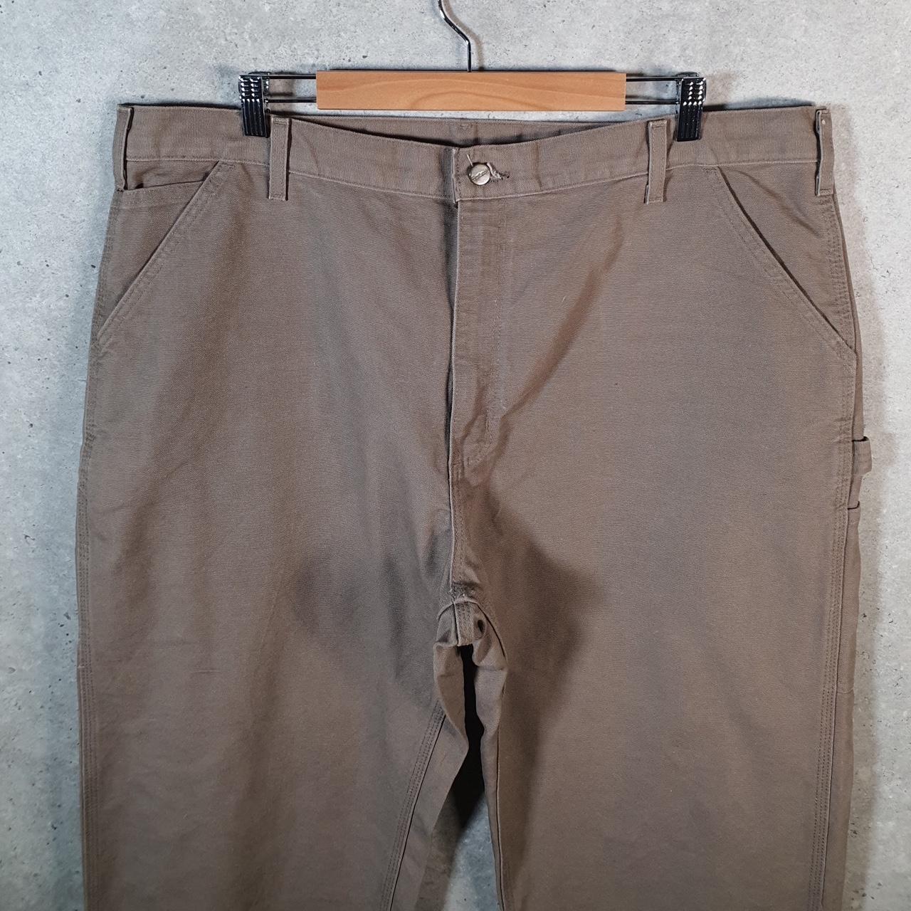 Vintage Carhartt Carpenter Trousers Mens W42 L28 Brown Dungaree Fit Workwear