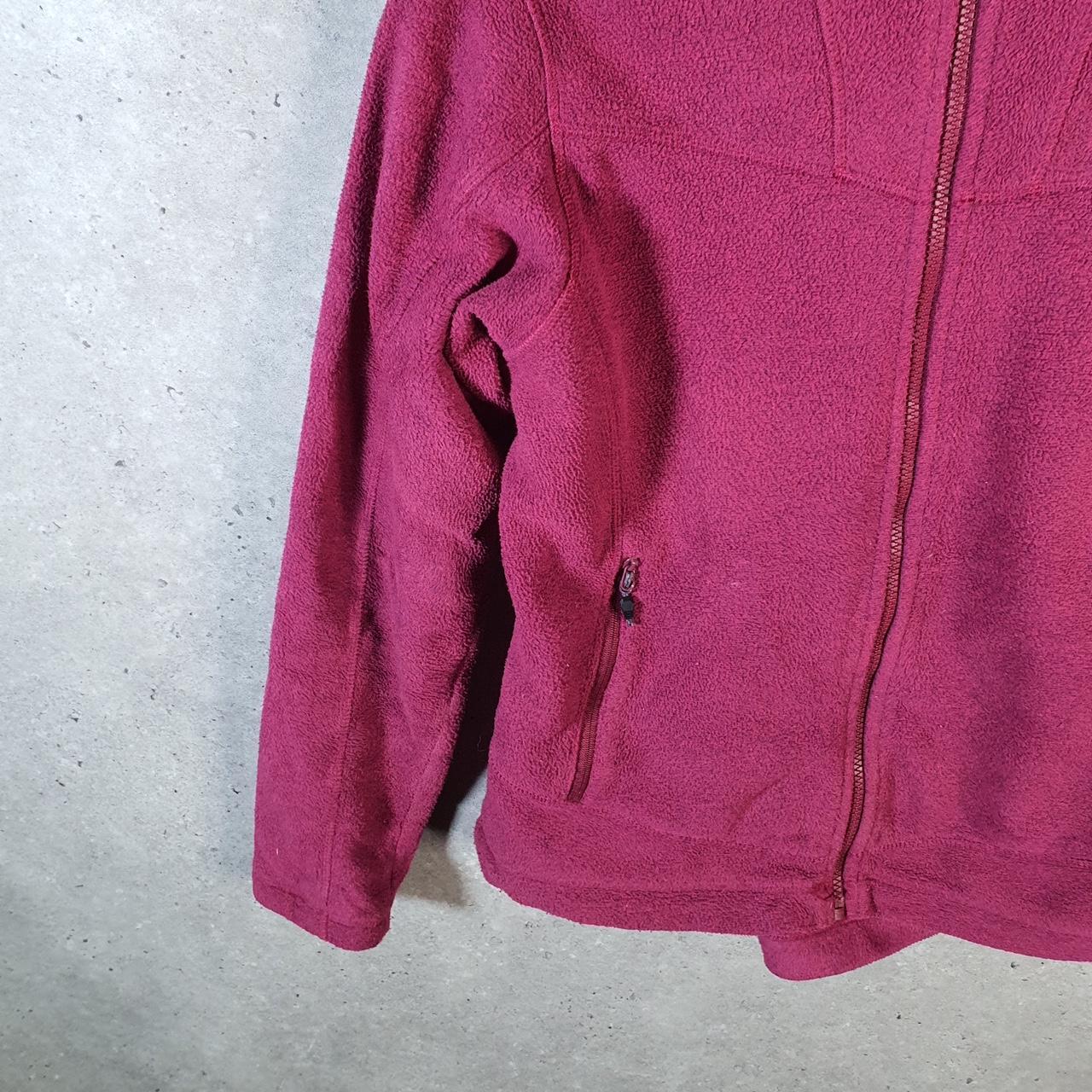 Vintage Berghaus Teddy Fleece Sweatshirt Womens UK12 Pink Full Zip Logo