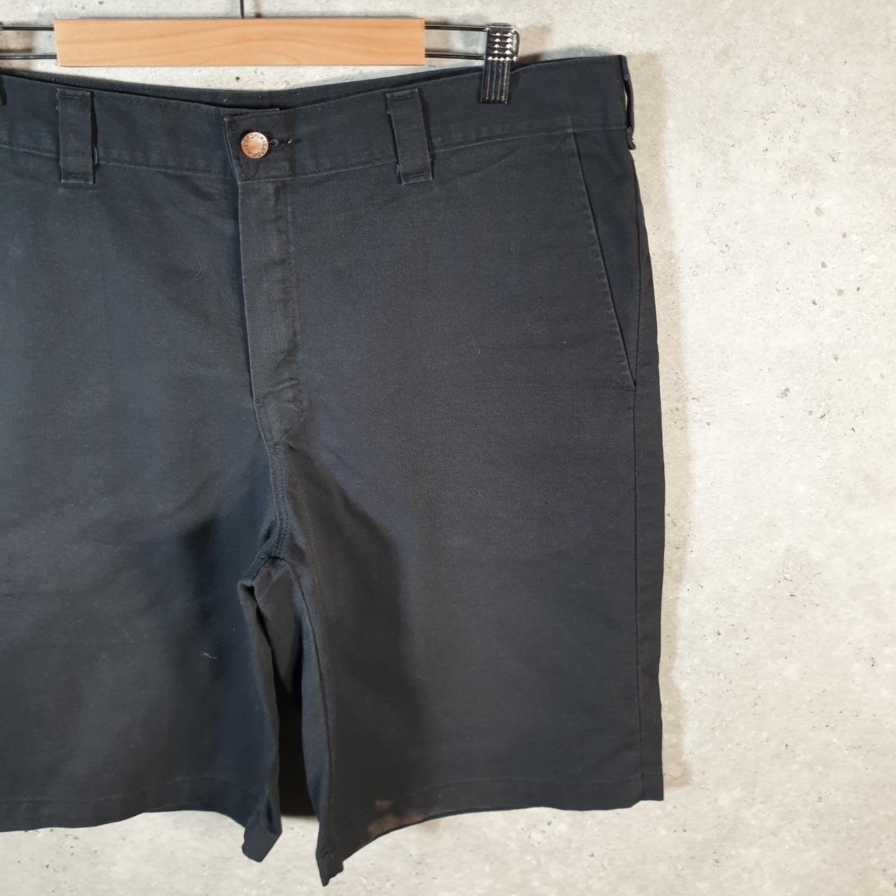 Vintage Dickies Baggy Chino Shorts Jorts Cargo Mens W36 Black Relaxed Fit