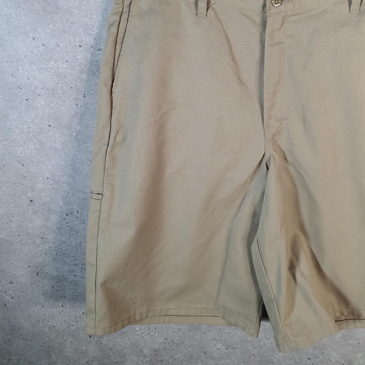 Vintage Dickies Baggy Chino Shorts Jorts Cargo Mens W38 Brown Relaxed Fit