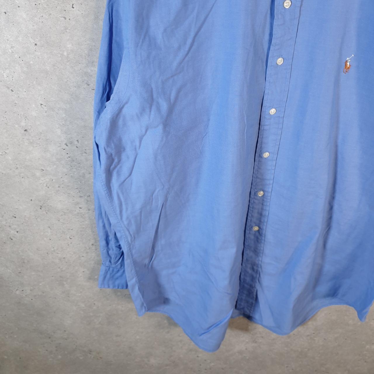 Vintage Ralph Lauren Button Down Shirt Men’s XL Blue Yarmouth Fit Pony Cotton