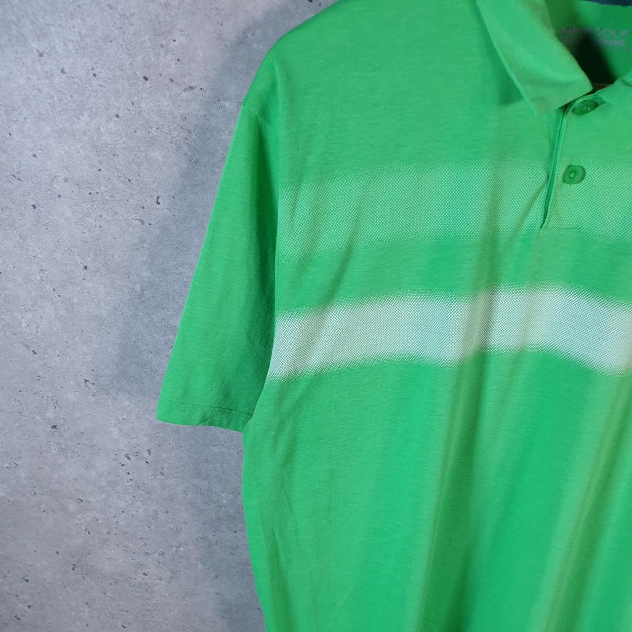 Vintage Nike Golf Dri Fit Polo Shirt Men’s Large Green Embroidered Logo