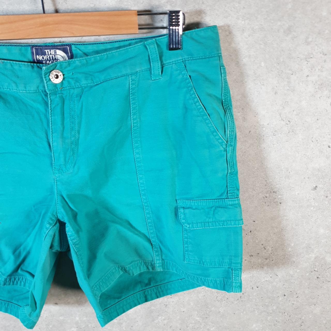 Vintage The North Face TNF Shorts Jorts Chino Cargo Womens UK16 Blue Baggy Cotton