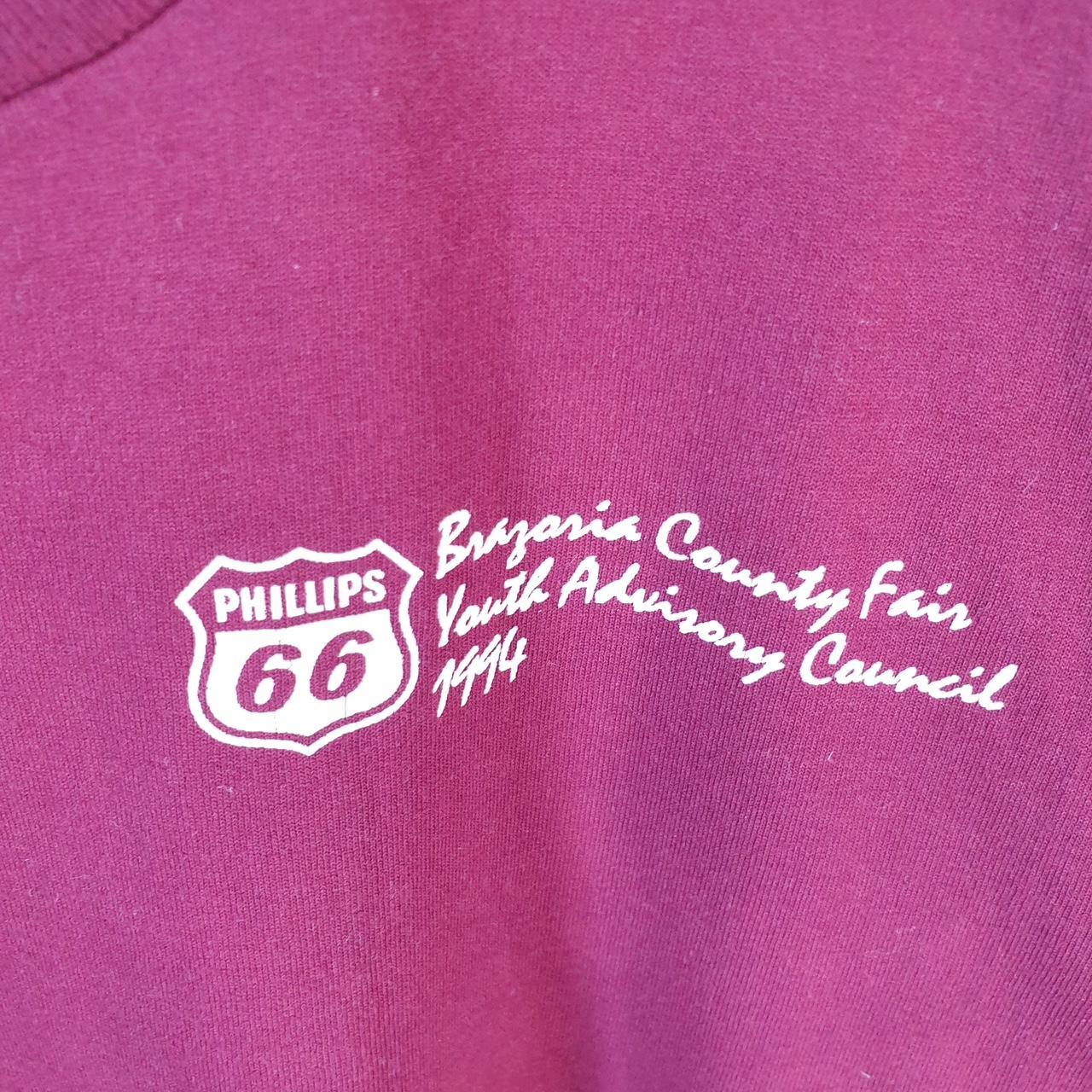 Vintage Screen Stars Phillips 66 1994 USA Single Stitch T Shirt Men’s XL Burgundy