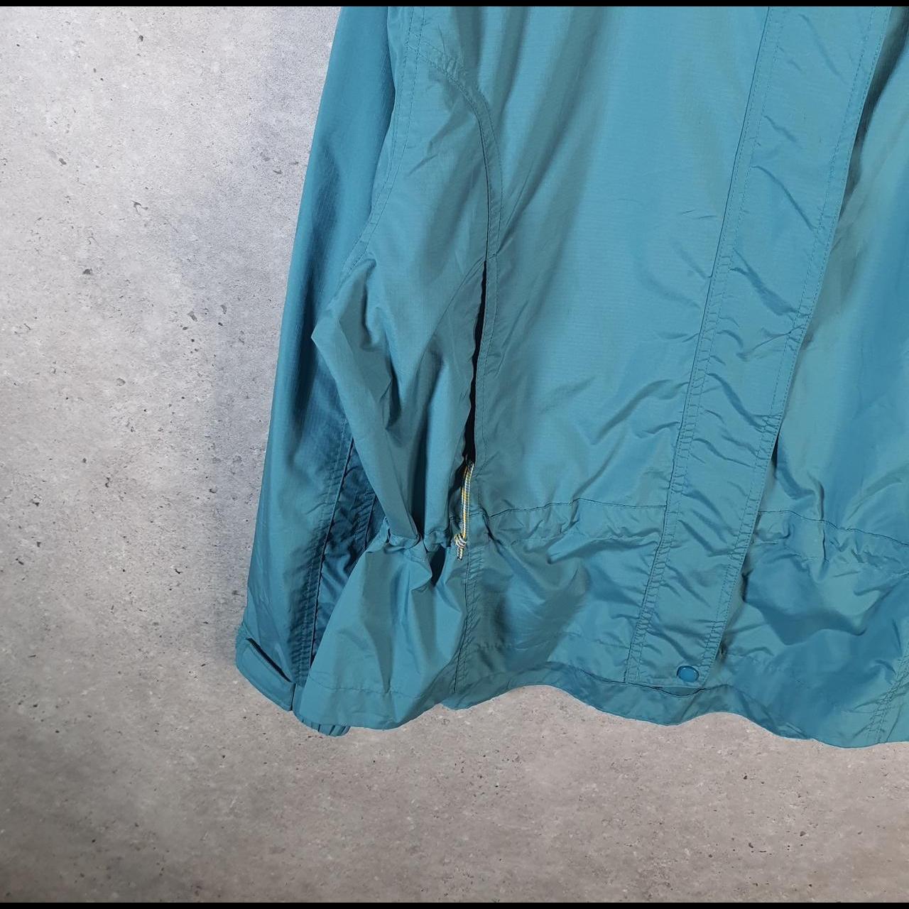 Vintage L.L. Bean Outdoors Nylon Jacket Womens Large Blue Waterproof Hooded