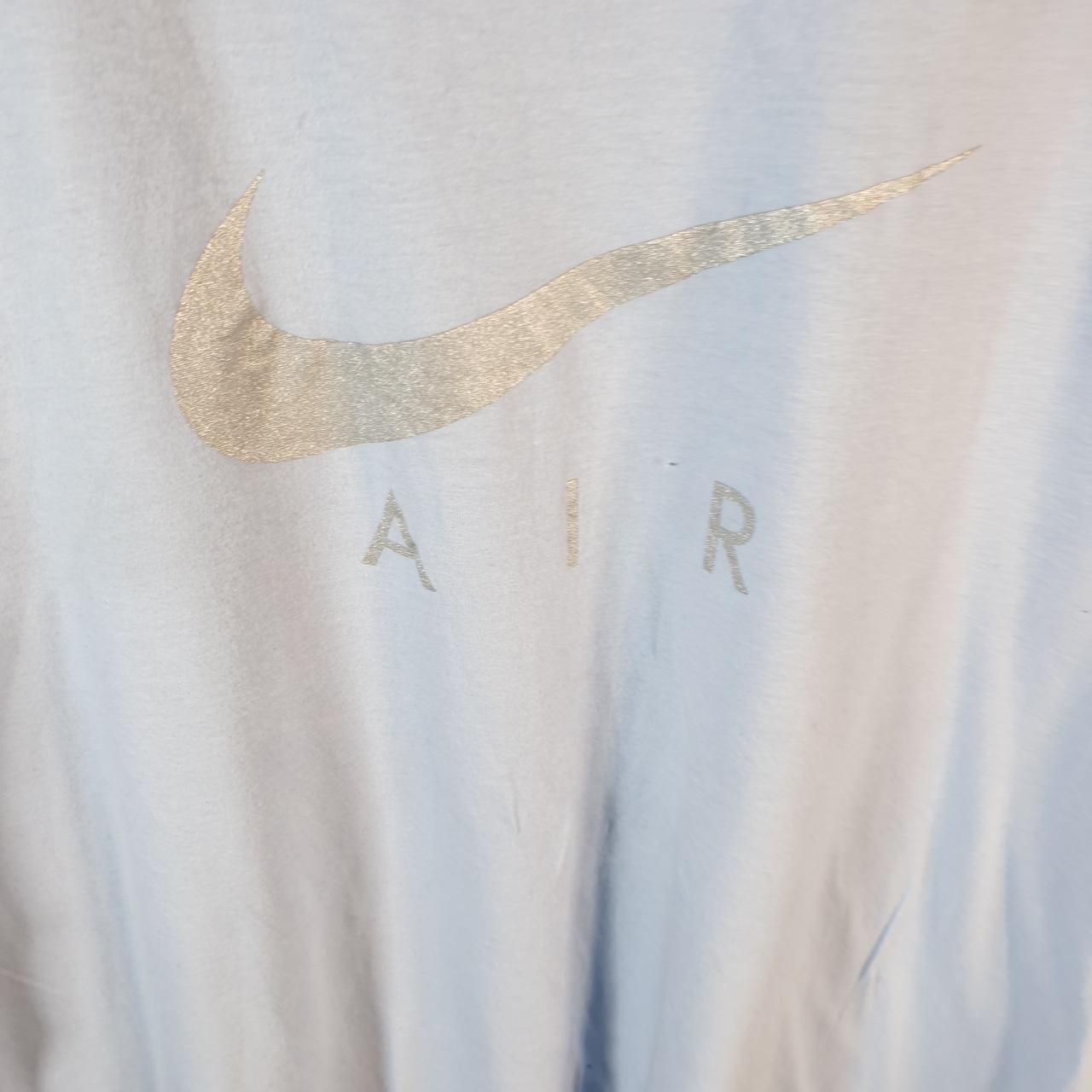 Vintage Nike Air T Shirt Men’s Large Blue Logo Swoosh Athletic C9892